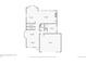 First floor floorplan with kitchen, living room, bathroom, and garage at 2934 Braeburn Way, Highlands Ranch, CO 80126