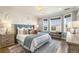 Elegant main bedroom suite with large windows, decorative wall features, and comfortable furnishings at 5880 Beeler Ct, Denver, CO 80238