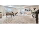 Spacious finished basement with plenty of room for entertaining and recreation at 5134 Queen Ct, Arvada, CO 80002