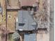 Aerial view of a home featuring a landscaped backyard, gray roof, and driveway at 96 S Lindsey St, Castle Rock, CO 80104