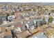 Aerial view of neighborhood homes and landscaping at 96 S Lindsey St, Castle Rock, CO 80104