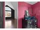 Luxurious bathroom with dual vessel sinks, modern fixtures, and an arched window at 96 S Lindsey St, Castle Rock, CO 80104