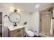 Basement bathroom with shower and vanity at 4022 Arleigh Dr, Berthoud, CO 80513