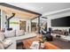 Open living space with stylish decor, hardwood floors, and an eye-catching ceiling at 2725 6Th St, Boulder, CO 80304