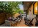 Beautiful patio with an outdoor fireplace, comfortable seating, and stylish decor for relaxation at 2725 6Th St, Boulder, CO 80304