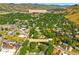 Aerial shot showcasing the proximity of 409 Lookout View Dr to Downtown Golden at 409 Lookout View Dr, Golden, CO 80401