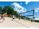 Active beach volleyball game with blue skies and mature trees provides a fun recreational space at 724 Evening Star Dr, Castle Rock, CO 80108