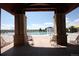 View of outdoor community pool showcasing the seating areas and water features at 4955 Trails Edge Ln, Castle Rock, CO 80104