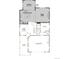 First floor floor plan showcasing open concept kitchen, great room, dining room, study and a 2-car garage at 8338 Snake River St, Littleton, CO 80125