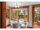 Inviting breakfast nook with natural light, seating for four, and views of the backyard at 1020 10Th St, Boulder, CO 80302
