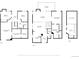 Floorplans of all three floors with dimensions: basement, first floor, and second floor at 24036 Currant Dr, Golden, CO 80401