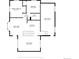 Main floor plan showing large living room and kitchen at 5565 W Arizona Ave, Lakewood, CO 80232
