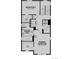 Floor plan with two bedrooms, two bathrooms, a laundry and walk-in closets at 1219 Rhett Dr, Erie, CO 80026
