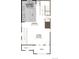 Floor plan featuring a gourmet kitchen, dining room, living room and deck at 1219 Rhett Dr, Erie, CO 80026