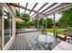 Back deck with nice seating and glass railing at 4571 S Memphis St, Aurora, CO 80015