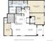 Floorplan showing layout of primary bedroom, bedrooms, kitchen, living room, and balcony at 6283 Kilmer Loop # 201, Golden, CO 80403