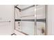 A bathtub and shower combination featuring decorative tile at 463 Locust St, Denver, CO 80220