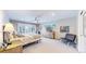 Serene main bedroom with large windows, light color, ceiling fan and lots of space at 463 Locust St, Denver, CO 80220