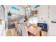 Bright dining room with stylish decor and a view of the kitchen at 463 Locust St, Denver, CO 80220