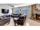 Inviting living room with a cozy fireplace, wood floors, and comfortable seating at 4194 S Fraser Way # B, Aurora, CO 80014