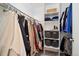 Walk-in closet features shelving for ample storage at 2263 E 129Th Ave, Thornton, CO 80241