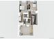 Layout of floor 2 of the property, highlighting the bedrooms, bathrooms and closet at 2263 E 129Th Ave, Thornton, CO 80241