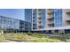 Lush community garden with raised beds, providing a serene and green space for residents to enjoy at 4200 W 17Th Ave # 1013, Denver, CO 80204
