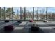 Bright yoga studio featuring mats, meditation cushions, and a stunning view of the surrounding nature at 4200 W 17Th Ave # 1013, Denver, CO 80204