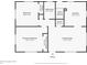 First floor plan showing bedrooms, bathrooms, kitchen, entry, primary bedroom, living room and closets at 10500 Marion St, Northglenn, CO 80233