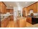 Modern kitchen with ample cabinetry and granite countertops at 3016 Greensborough Dr, Highlands Ranch, CO 80129