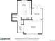 First floor floor plan showcasing the kitchen, living room, and dining room layout at 7055 E Heritage S Pl, Centennial, CO 80111