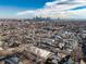 Aerial view of 2405 W 39th Ave with the cityscape skyline, illustrating urban connectivity at 2405 W 39Th Ave, Denver, CO 80211