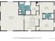 Upstairs floor plan featuring primary bedroom with bath, walk-in closet, hall, and bedrooms at 8722 S Ault Ln, Morrison, CO 80465