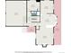 Detailed floor plan showcasing the layout, including a kitchen, bedrooms, living room, and garage at 8722 S Ault Ln, Morrison, CO 80465