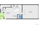 Detailed first floor plan showing layout including kitchen, living room and garage at 12738 Boggs St, Parker, CO 80134