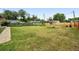 Large backyard with a well-maintained lawn and a privacy fence at 2011 S Vallejo St, Denver, CO 80223