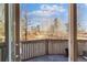 Wooden deck overlooking the natural landscape at 1820 Mary Ln # 1, Boulder, CO 80304