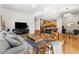 Spacious open-concept living room with view to kitchen and dining space at 1820 Mary Ln # 1, Boulder, CO 80304