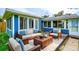 Backyard patio area with comfortable furniture at 1720 Trenton St, Denver, CO 80220