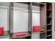 A custom designed walk-in closet provides ample storage at 8652 Aberdeen Cir, Highlands Ranch, CO 80130