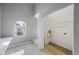 Open attic access off the upstairs bedroom at 11103 E Alameda Ave # 201, Aurora, CO 80012