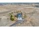 Birds eye view of the large lot and home at 600 Coyote Trl, Elizabeth, CO 80107
