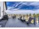 Back deck with a seating area and a beautiful view at 600 Coyote Trl, Elizabeth, CO 80107