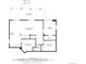 Basement floor plan featuring a recreation room and bedroom at 600 Coyote Trl, Elizabeth, CO 80107