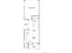 First floor plan featuring open layout with kitchen, dining, and living area plus a 2-car garage at 1242 Penner Dr, Erie, CO 80026