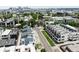 Expansive aerial view of a vibrant city neighborhood featuring modern architecture at 3308 W 17Th Ave, Denver, CO 80204