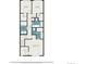 Floor plan showcasing the second-floor layout with bedrooms, bathrooms, laundry, and walk-in closets at 7877 Yampa River Ave, Littleton, CO 80125