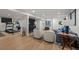Spacious finished basement, with exercise equipment and custom lighting at 5698 Green Oaks Dr, Greenwood Village, CO 80121