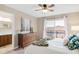 Bedroom featuring a sliding glass door to a balcony and a view of the neighborhood at 2958 N Xenia St, Denver, CO 80238