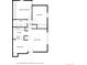 Detailed floor plan showcasing the layout of the property, including bedrooms, kitchen, living room, and dining area at 12156 Melody Dr # 201, Westminster, CO 80234